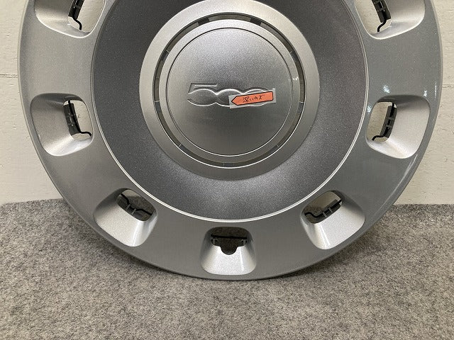 新品!500 31212/31209 純正 14インチ ホイールキャップ ホイールカバー 1枚 シルバー フィアット(152380)