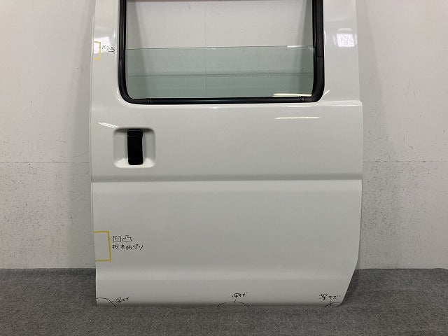 ハイゼット S321V/S331V 純正 左 リア スライド ドア ガラス バイザー 内張り付 ホワイト W19 ダイハツ(152395)