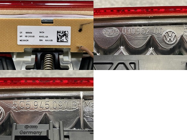 新品!ザ・ビートル 16系 純正 テールランプ 光源不明 ハイマウントストップランプ IH 176 SAE 113 10 DOT フォルクスワーゲン(152504)