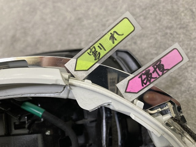 スカイライン/SKYLINE RV37 400R 純正 後期 左 ドアミラー 18線 ウインカーカメラ付 ICHIKOH 8324 ブラック 日産(152537)