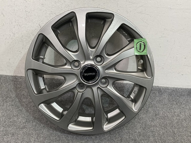 N-BOX タント スペーシア デイズ等 社外 アルミホイール BALMINUM T10 4本セット 14x4.5J/ET45/4穴 4H/PCD100/ハブ径73mm(152545)