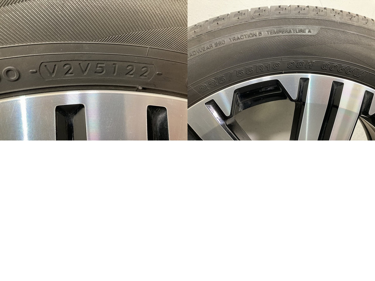 デリカD:5/D5 CV1W 純正 タイヤホイールセット ラジアル 1本のみ 18x7J/ET38/5穴 5H/PCD114.3/ハブ径67mm 三菱(152548)