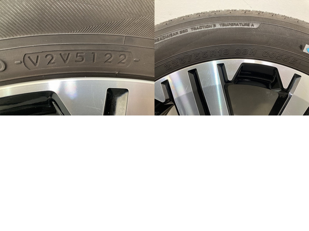 デリカD:5/D5 CV1W 純正 タイヤホイールセット ラジアル 1本のみ 18x7J/ET38/5穴 5H/PCD114.3/ハブ径67mm 三菱(152549)