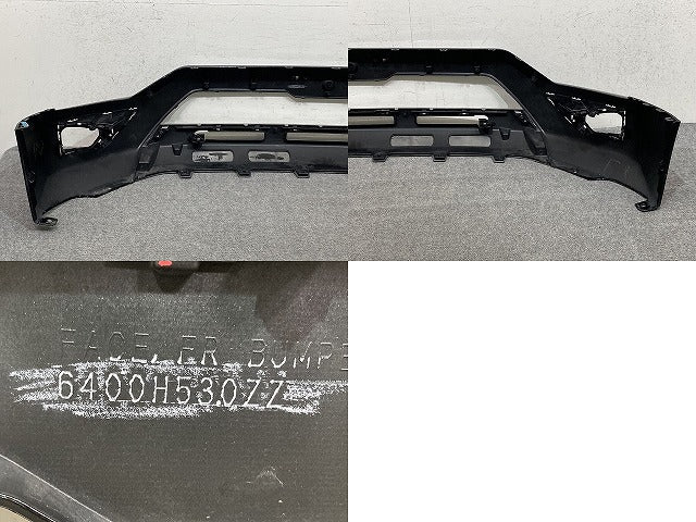 デリカD:5/D5 CV1W/CV2W/CV5W 純正 後期 フロント バンパー スポイラー付 6400H530ZZ ブラック メタリック 三菱(152555)