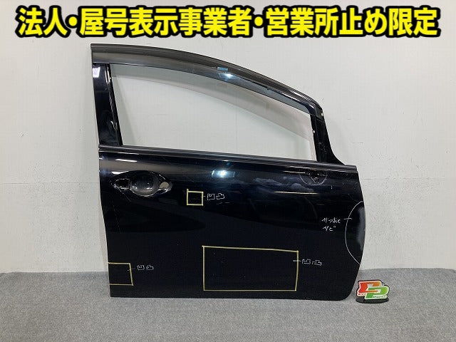 ノート/NOTE E12/NE12/HE12/ANE12 純正 右 フロント ドア バイザー付 スーパーブラック KH3 日産(152605)