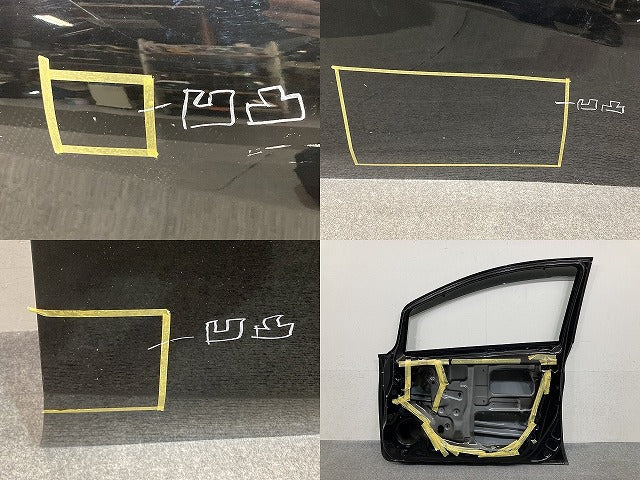 ノート/NOTE E12/NE12/HE12/ANE12 純正 右 フロント ドア バイザー付 スーパーブラック KH3 日産(152605)