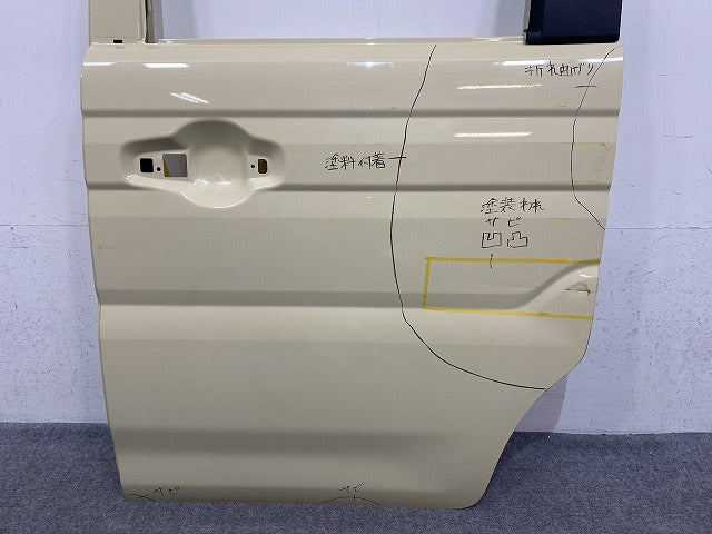 スペーシア MK54S/MK94S 純正 左 スライドドア バイザー付 リア ドア シフォンアイボリーメタリック ZVG スズキ(152634)