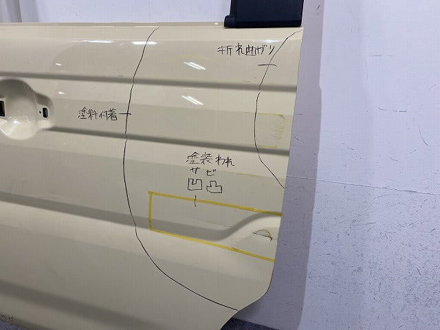スペーシア MK54S/MK94S 純正 左 スライドドア バイザー付 リア ドア シフォンアイボリーメタリック ZVG スズキ(152634)