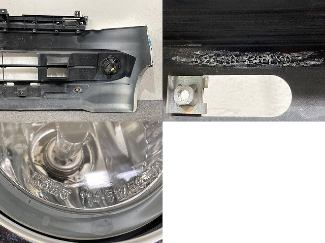 アトレー ワゴン S320G/S330G S331G/S321 純正 フロント バンパー フォググリル ガーニッシュ 52119-B5170 パールホワイトIII W24(152715)