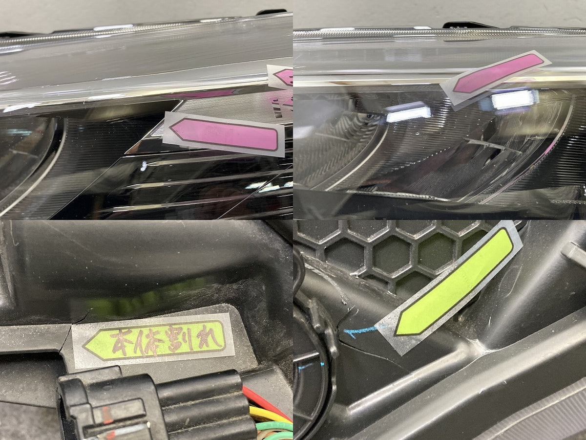 ジャンク!キックス/KICKS P15/RP15/SNP15 純正 左 ヘッドライト/ランプ LED レベライザー 刻印FB LH ICHIKOH 1989 日産(150665)